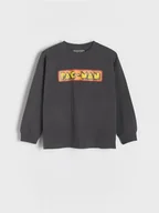 Bluzki dla chłopców - Reserved - Longsleeve Pacman - czarny - miniaturka - grafika 1
