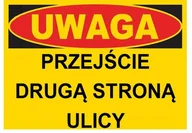 Akcesoria BHP - Bto-14 - Znak Tablica Przejście Drugą Stroną Ulicy - miniaturka - grafika 1