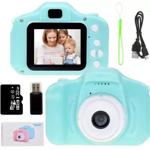 Aparat Cyfrowy Dla Dzieci Kamera Gry + Karta 32Gb - Zabawki interaktywne dla dzieci - miniaturka - grafika 1