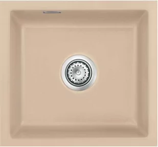 Zlewozmywak ceramiczny SYSTEMCERAM Mera 42 U Sand Korek manualny 5301 01 - Zlewozmywaki - miniaturka - grafika 1