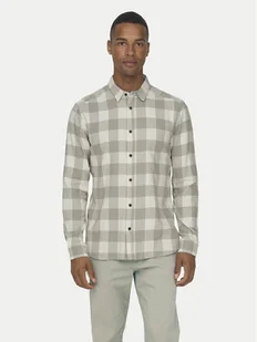 Only & Sons Koszula Gudmund 22007112 Beżowy Slim Fit - Koszule męskie - miniaturka - grafika 1
