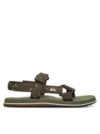 Sandały męskie - Quiksilver Sandały AQYL101253 Zielony - miniaturka - grafika 1