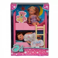 Lalki dla dziewczynek - Simba Steffi Evi z piętrowym łóżkiem 5733847 - miniaturka - grafika 1