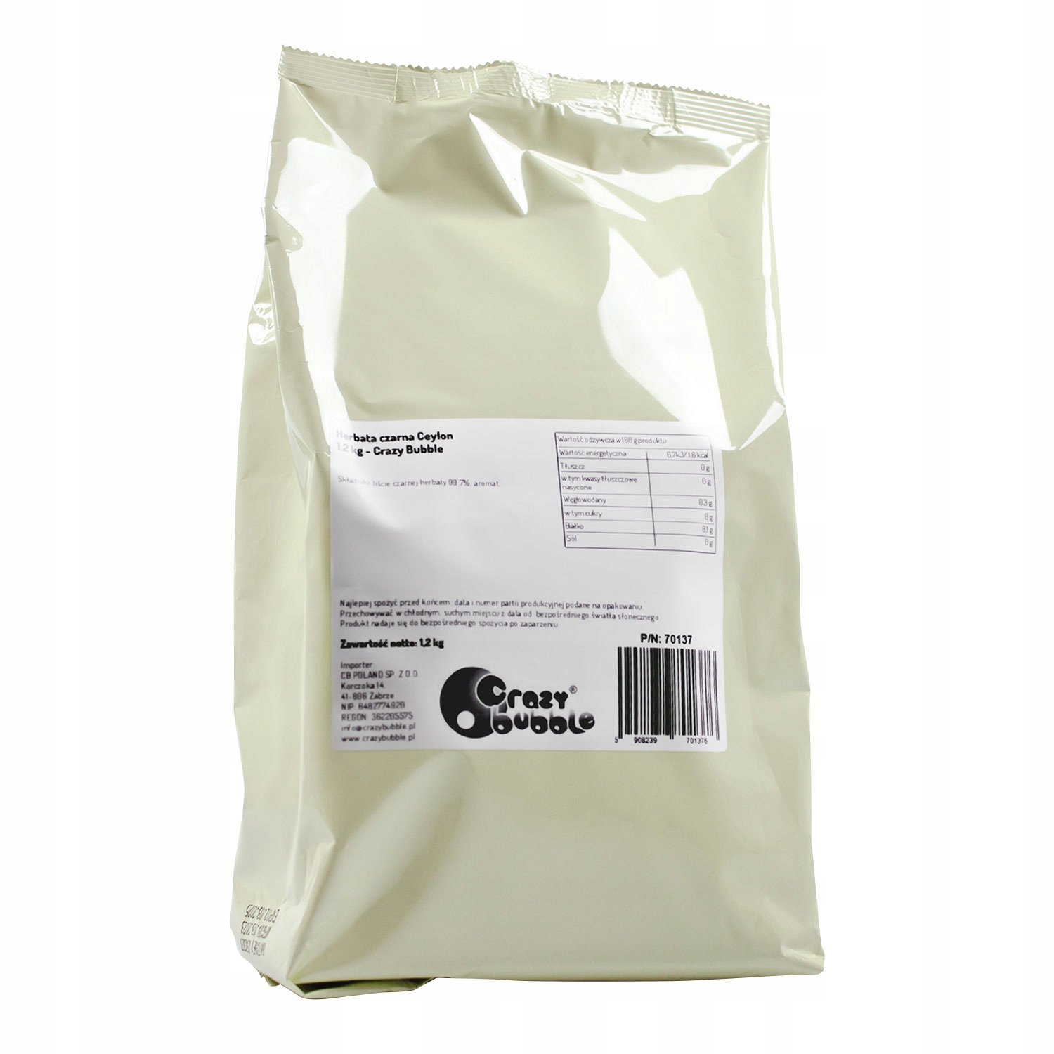 Herbata czarna aromatyzowana 1,2 kg Crazy Bubble