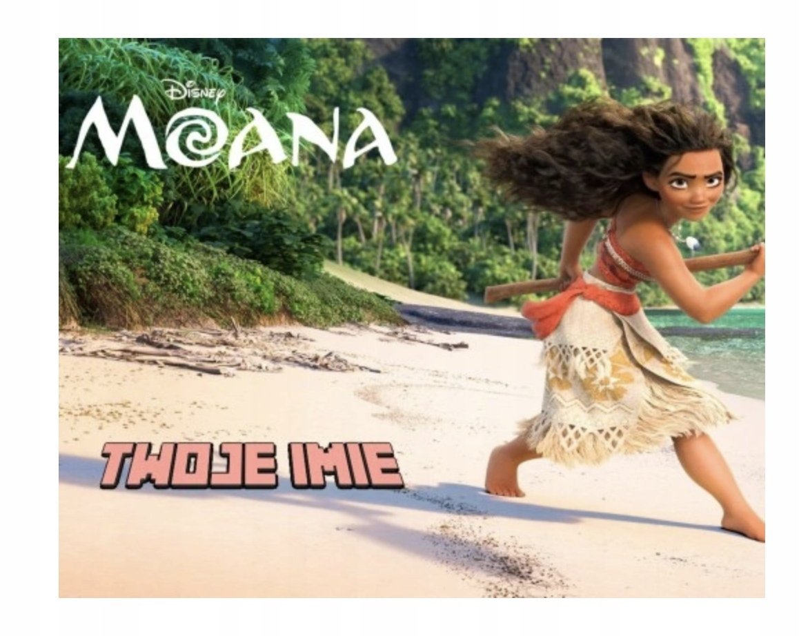 Puzzle VAIANA MOANA BAJKA A3 252 el z Nadrukiem + IMIĘ Pudełko 9