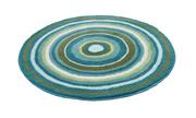 Dywaniki łazienkowe - Kleine Wolke Mandala Dywan kąpielowy turkusowy 60 cm round - miniaturka - grafika 1