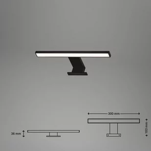 Oświetlenie lustra LED Dun Brilo, IP44, 30 cm - Lampy ścienne - miniaturka - grafika 3