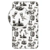 Prześcieradła - Prześcieradło bawełniane Wino, 90 x 200 cm - miniaturka - grafika 1