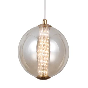 Jadalniana lampa wisząca Butero PND-34359-S-HBR-AMB Italux LED 6W 3000K kula bursztynowy złota - Lampy sufitowe - miniaturka - grafika 1