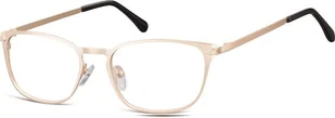 Sunoptic Oprawki okularowe kocie oczy damskie stalowe 991H złote - Okulary korekcyjne, oprawki, szkła - miniaturka - grafika 1