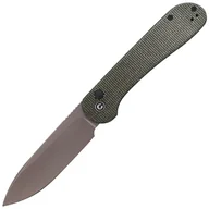 Noże - Nóż składany CIVIVI Button Lock Elementum Dark Green Micarta, Gray Stonewashed (C2103C) - miniaturka - grafika 1