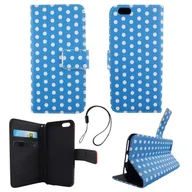 Etui i futerały do telefonów - Etui na telefon komórkowy Etui na telefon komórkowy Apple iPhone 6 / 6s Polka Dot Blue White - miniaturka - grafika 1