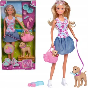 Lalka Simba Steffi na spacerze z psami laleczka dla dziecka - Lalki dla dziewczynek - miniaturka - grafika 1
