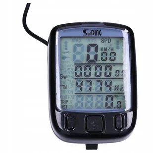 Licznik Rowerowy Lcd 24 Funkcje Mocny Wodoodporny - Liczniki rowerowe - miniaturka - grafika 1