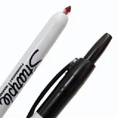 Markery permanentne - Sharpie Marker permanentny F czarny okrągły FineRT PM5260 - miniaturka - grafika 1