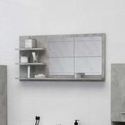 Lustra - vidaXL Lustro łazienkowe, szarość betonu, 90x10,5x45 cm, płyta wiórowa - miniaturka - grafika 1
