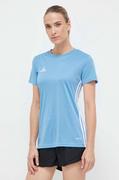 Koszulki sportowe damskie - adidas Performance t-shirt treningowy Tabela 23 kolor niebieski - miniaturka - grafika 1