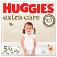 Pieluchy - Pieluchy HUGGIES Extra Care 5 (11-25kg) 28 szt - miniaturka - grafika 1