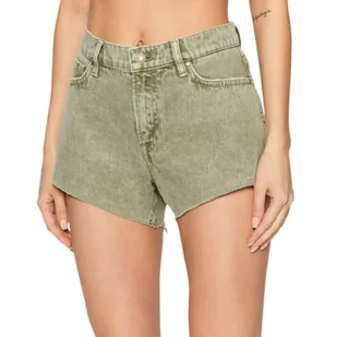 Spodenki damskie Guess Manila zielone krótkie szorty jeansowe-W25 - Spodenki damskie - miniaturka - grafika 1