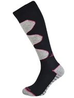 Skarpetki męskie - Ciepłe skarpety narciarskie Todo Ultimate SKI z wełną Merino - Navy-pink 39-42 - miniaturka - grafika 1