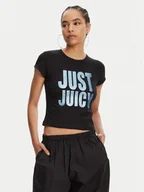 Koszulki i topy damskie - Juicy Couture T-Shirt Just Juicy JCGCT125040 Czarny Slim Fit - miniaturka - grafika 1
