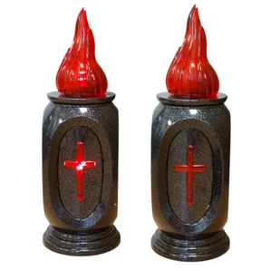 Wkład Do Zniczy Znicza Led Na Baterie Granitowy Znicz Efekt Płomienia - Lampiony i znicze - miniaturka - grafika 1