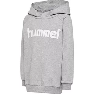 Hummel męska bluza z kapturem Hmlgo Kids Cotton Logo Hoodie szary szary melanż 140 203512-2006 - Bluzy męskie - miniaturka - grafika 1
