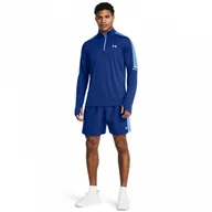 Spodnie sportowe męskie - Męskie spodenki treningowe Under Armour UA Tech Utility Shorts - niebieskie - UNDER ARMOUR - miniaturka - grafika 1