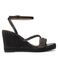 Espadryle damskie - Espadryle Gioseppo Menfi 72064-P Czarny - miniaturka - grafika 1