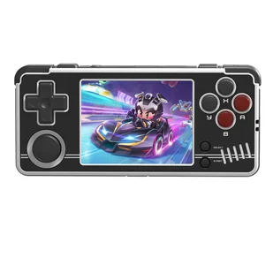 MIYOO A30 Game Console 64GB  2 8-inch IPS Screen  2600mAh Battery  Linux System  2 4G WiFi - Black White - Konsole i gry retro - miniaturka - grafika 1