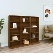 Regały - Szafka Na Płyty Cd, Brązowy Dąb, 102 X 23 X 89,5 Cm - miniaturka - grafika 1