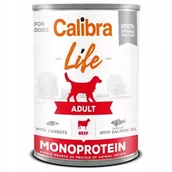 Mokra karma dla psów - Calibra Life Adult Beef with carrots 400 g - mokra kara z marchewką i wołowiną dla psa - miniaturka - grafika 1