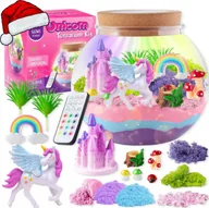 Zabawki kreatywne - Zestaw Kreatywny Magiczne Terrarium Jednorożca Diy Z Podświetleniem Led - miniaturka - grafika 1