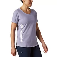 Koszulki męskie - Columbia Columbia damski T-shirt Csc W Pigment T-shirt fioletowy Dusty Iris L 1837361 - miniaturka - grafika 1