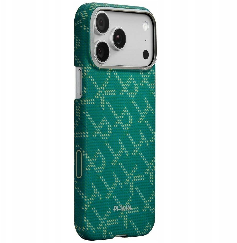 Pitaka PITAKA Monogram-Gold/Red Ultra-Slim Case for iPhone 17 Pro Max