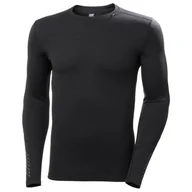 Koszulki sportowe męskie - Męska koszulka Helly Hansen Lifa Merino Midweight Crew Rozmiar: L / Kolor: czarny - miniaturka - grafika 1