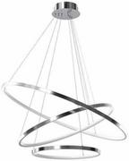 Lampy sufitowe - Designerska lampa wisząca ROTONDA CHROME 93W LED Chrom - miniaturka - grafika 1