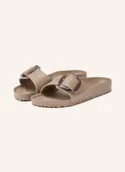 Klapki i japonki damskie - Birkenstock Klapki Madrid Big Buckle Eva beige - miniaturka - grafika 1