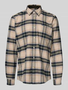 Koszula flanelowa o kroju slim fit z czystej bawełny model ‘BETSOM’ - Koszule męskie - miniaturka - grafika 1