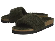 Klapki i japonki damskie - esmara® Klapki pluszowe damskie (Zielony, 38) - miniaturka - grafika 1