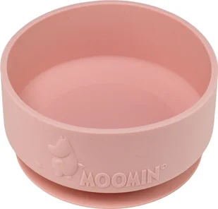 Moomin Silicone bowl, rosehip pink - Miseczki i talerzyki dla dzieci - miniaturka - grafika 1