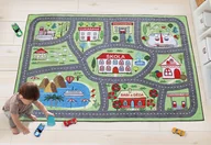 Dywany dla dzieci - Dywanik dziecięcy 100x150 cm tor samochodowy - miniaturka - grafika 1
