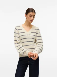 Vero Moda Sweter w kolorze kremowym - Swetry damskie - miniaturka - grafika 1