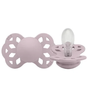 Smoczek silikonowy symetryczny INFINITY M DUSKY LILAC 6m+, Bibs - Smoczki uspokajające - miniaturka - grafika 1