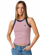 Koszulki i topy damskie - Koszulka Wrangler RINGER TANK 112362580 Chili XS - miniaturka - grafika 1