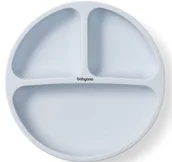 Miseczki i talerzyki dla dzieci - Silikonowy Talerz Z Przyssawką Niebieski Babyono - miniaturka - grafika 1