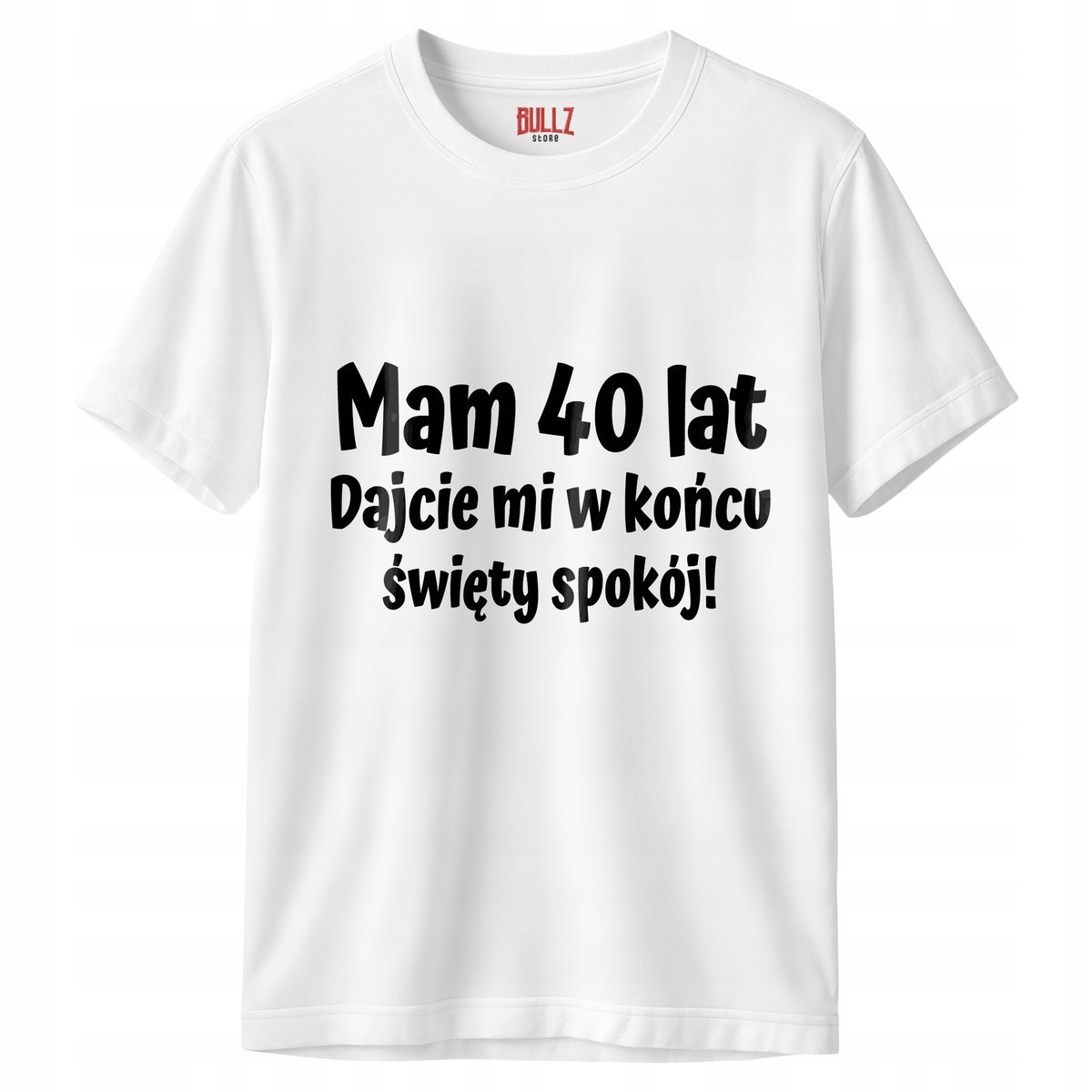 Koszulka biała męska Mam 40 Urodziny Prezent Upominek r. S