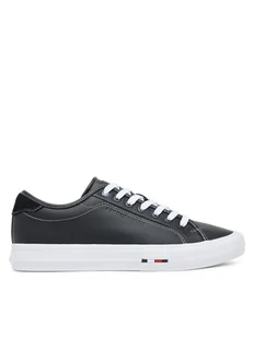 Tommy Hilfiger Tenisówki Th Hi Vulc Street Stitch FM0FM05645 Czarny - Trampki męskie - miniaturka - grafika 1
