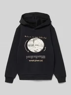 Swetry dla chłopców - Bluza z kapturem o kroju regular fit z mieszanki bawełny - miniaturka - grafika 1