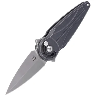Nóż składany FOX Saturn Black Aluminium, Stone Washed N690Co by Denis Simonutti (FX-551 ALG) - Noże - miniaturka - grafika 7